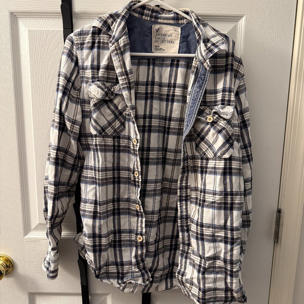 Blue Plaid Shirt